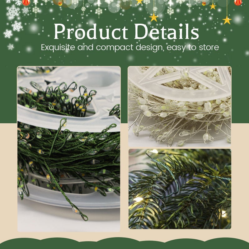 🎄 Brzká vánoční akce – sleva 50% 🎁 Řetěz se světýlky ve tvaru ohňostroje z měděného drátu