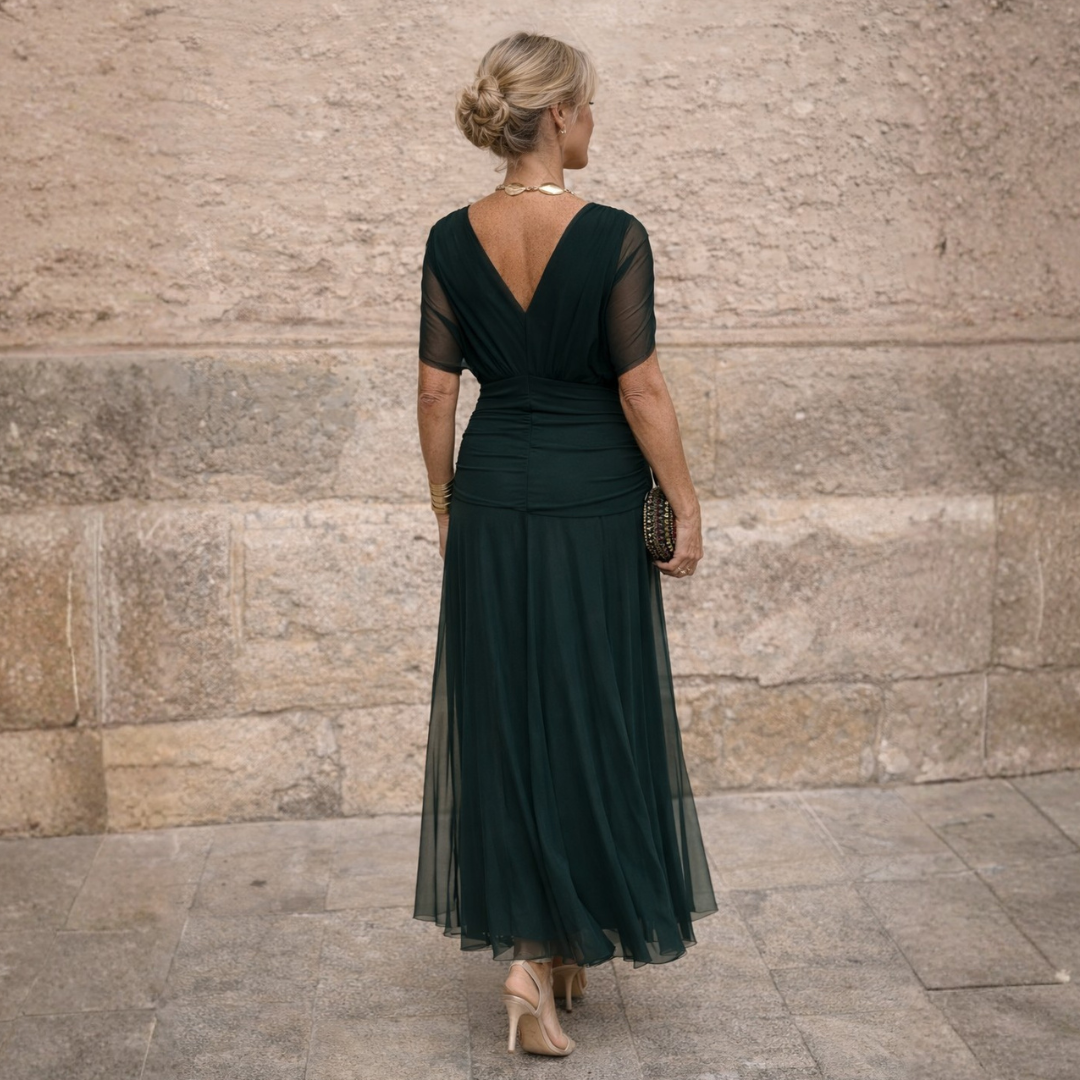 Eliza | Elegantní zelené šaty