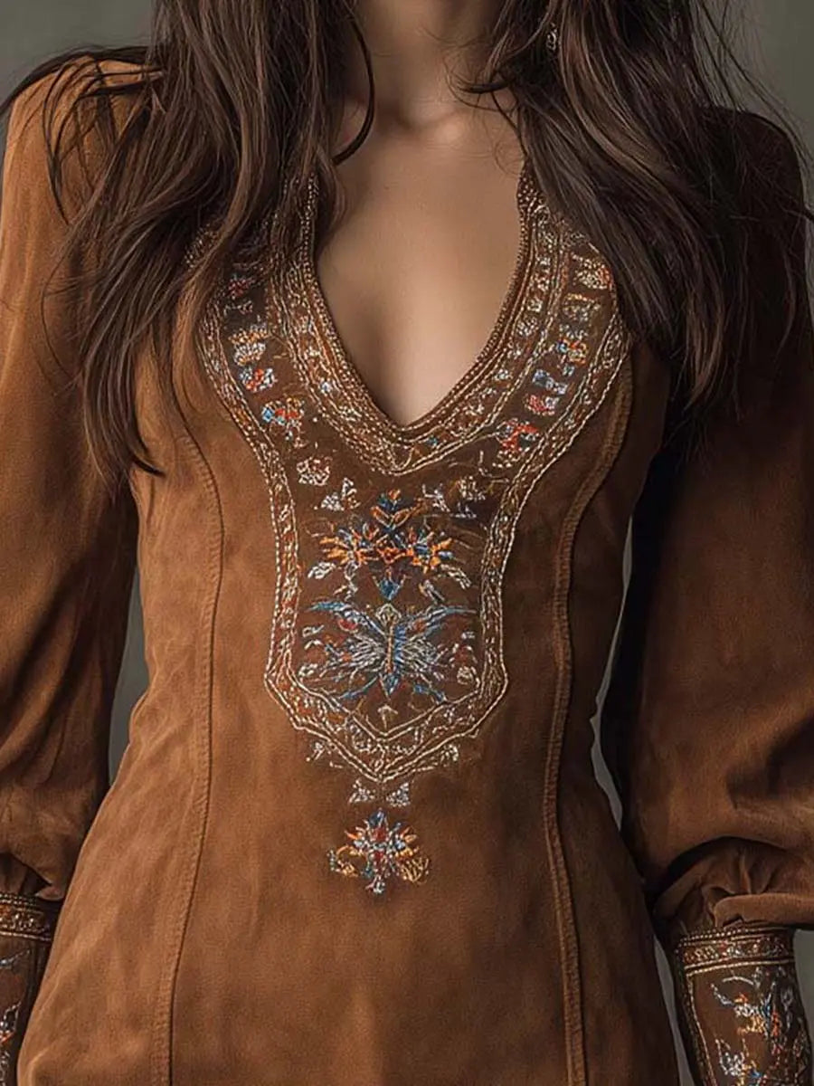 Zaria | semišové minišaty