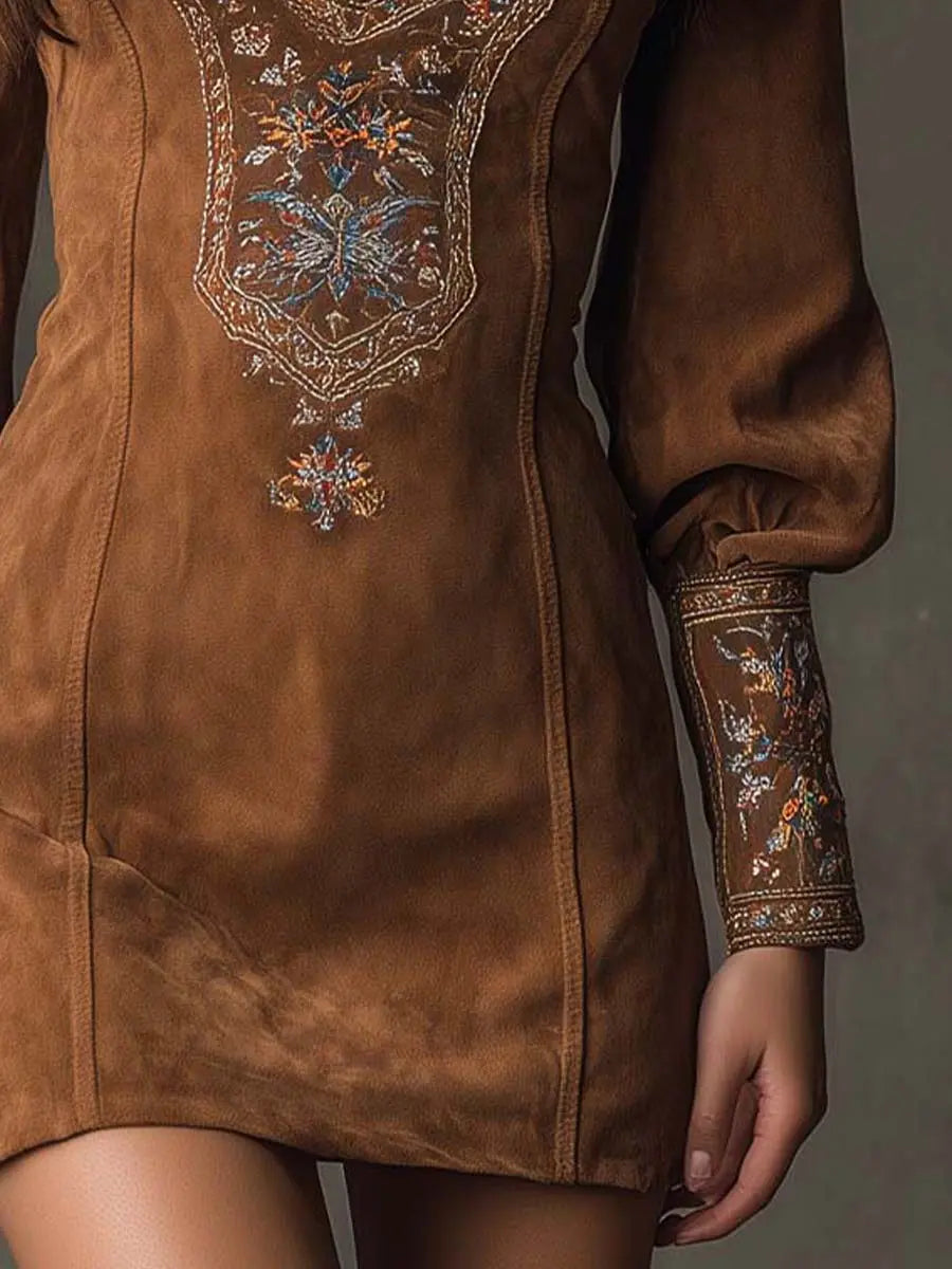 Zaria | semišové minišaty