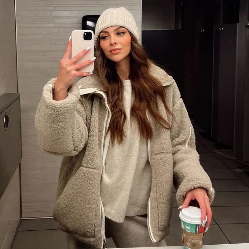 Marta™ | Teplý a měkký teddy kabát