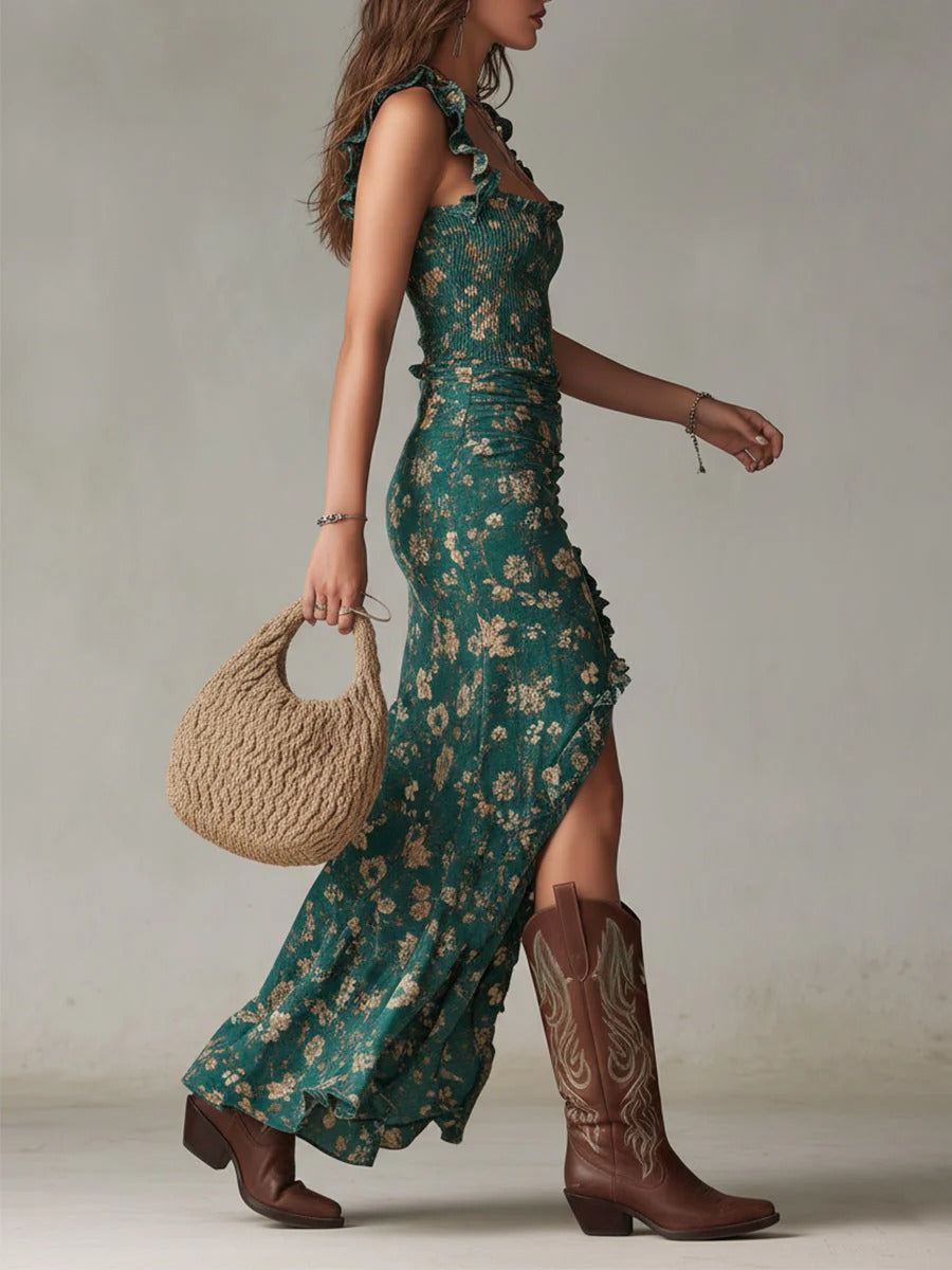 ALICE | Maxi šaty v boho retro stylu